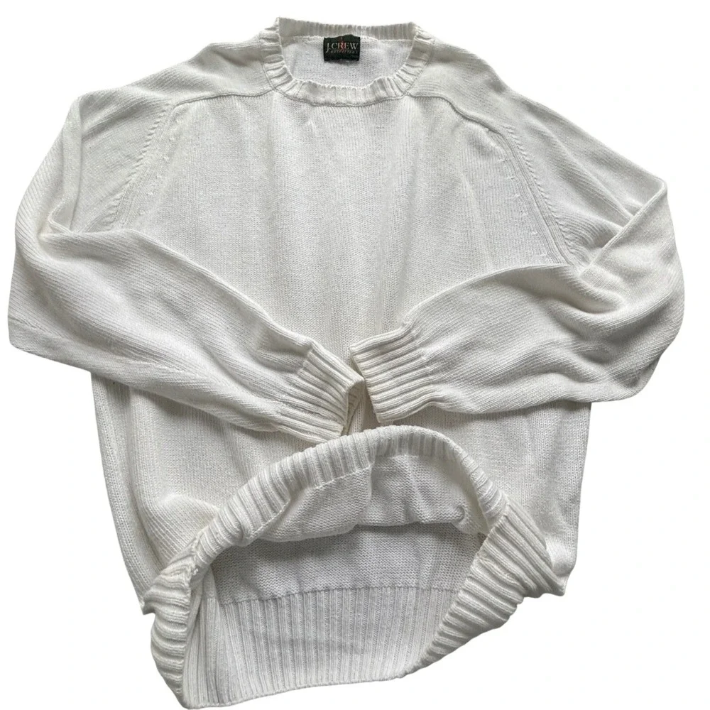J. Crew Cream Crewneck Sweater
